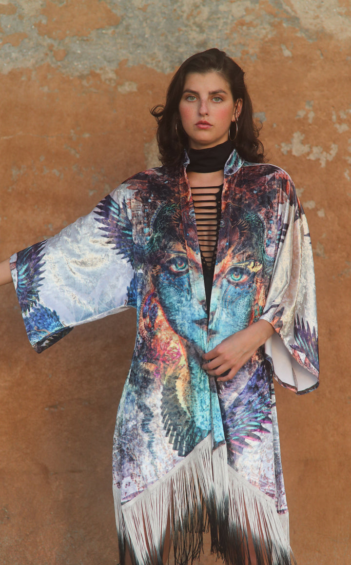 Dharma Dragon Velvet Kimono x Android Jones