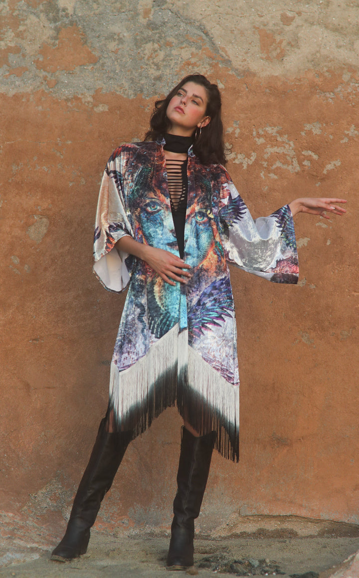 Dharma Dragon Velvet Kimono x Android Jones