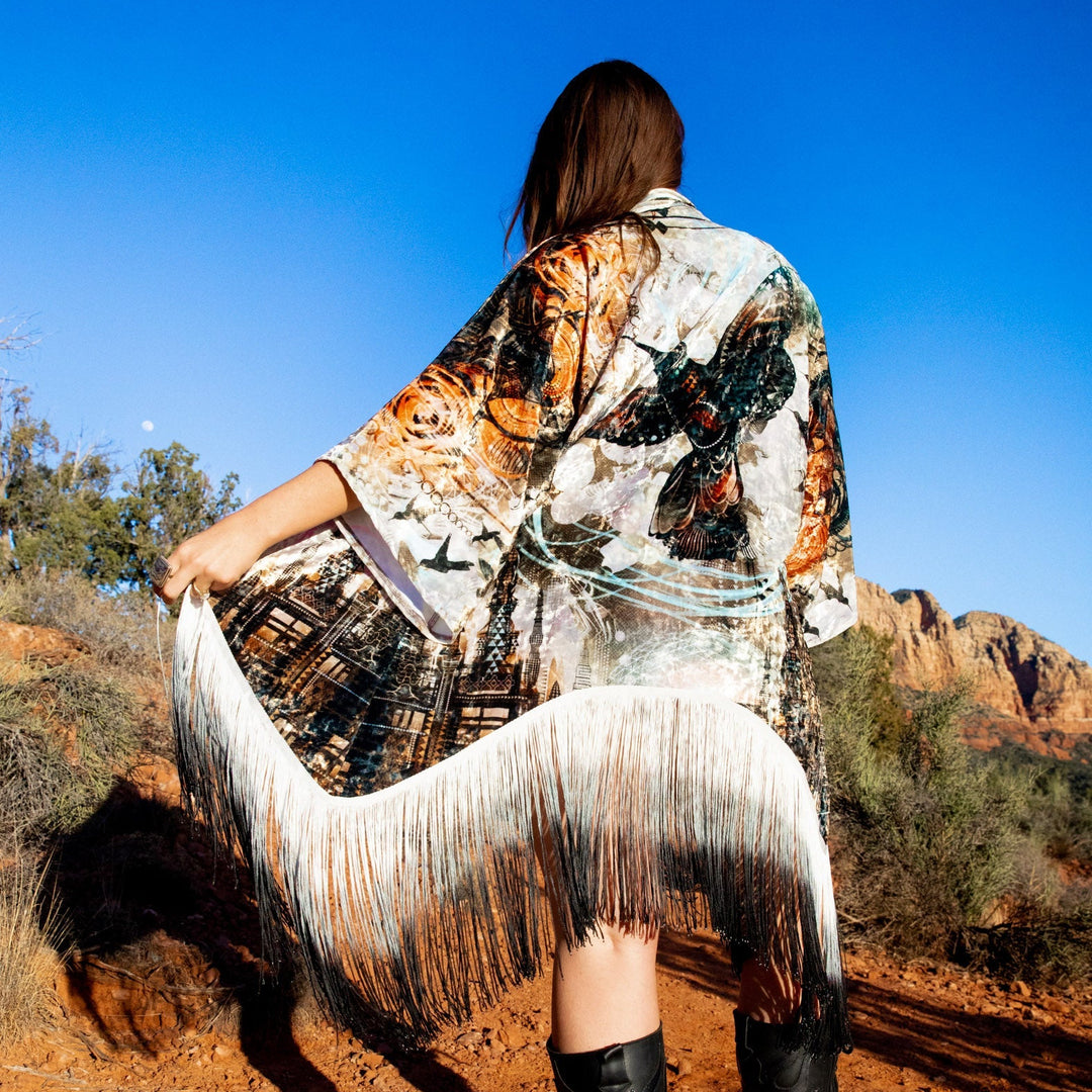 Android Jones Kimono - "Humming Shrine" in VELVET