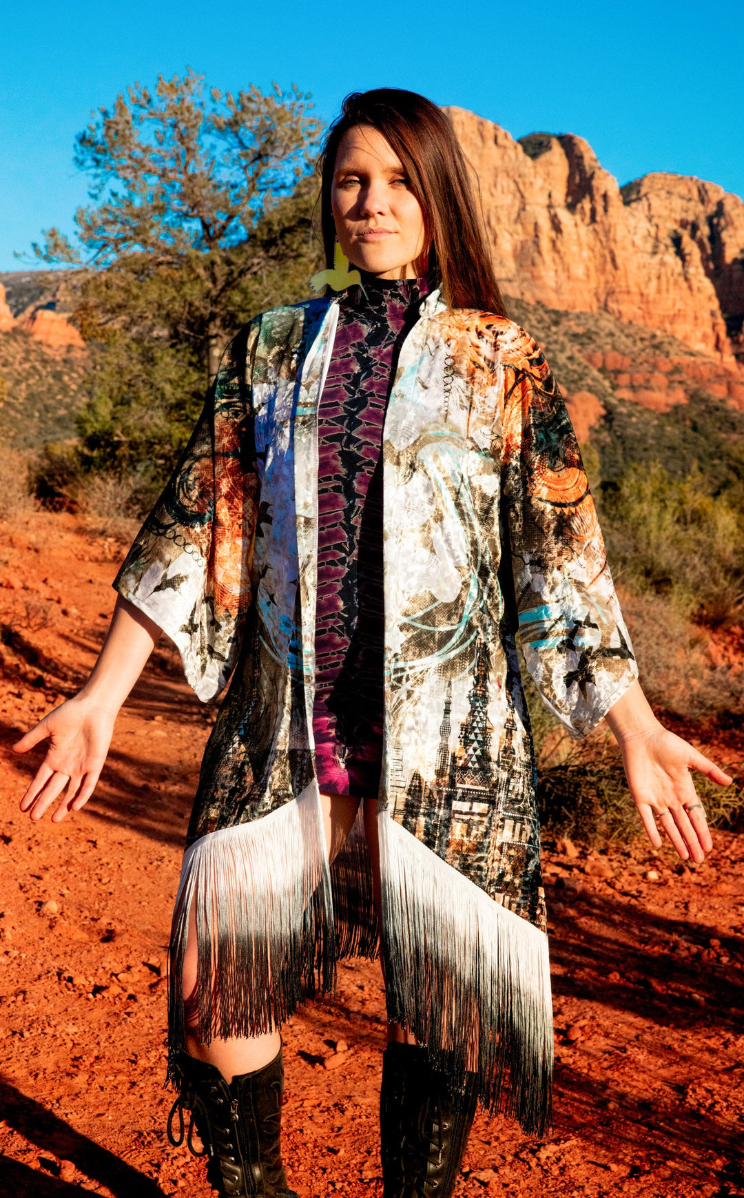 Android Jones Kimono - "Humming Shrine" in VELVET