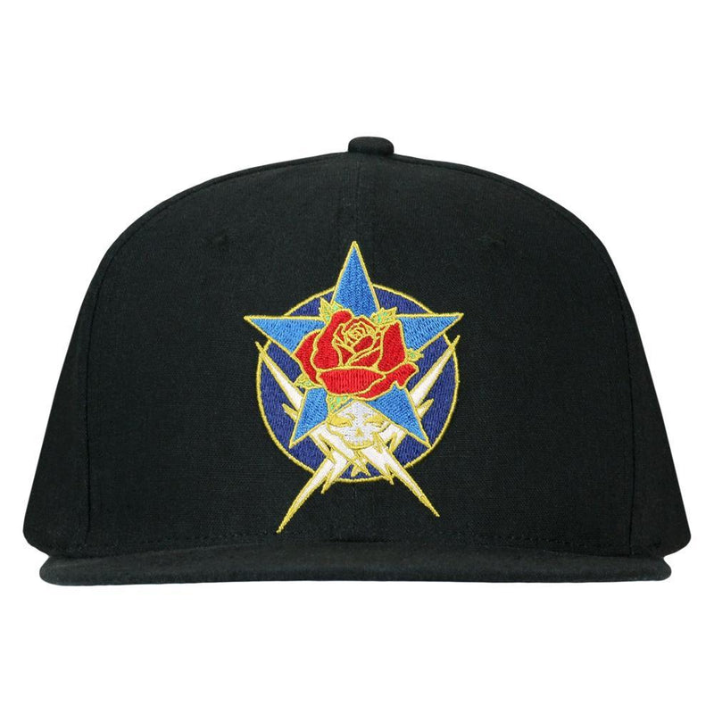 Stanley Mouse Dead Star Black Snapback Hat