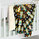 San Pedro Del Sol V3 Black Sherpa Fleece Blanket