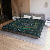 Shipibo Black Duvet Cover