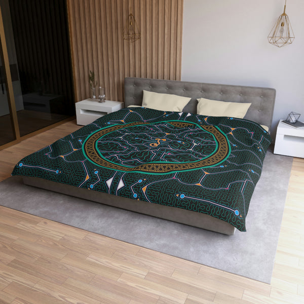 Shipibo Black Duvet Cover