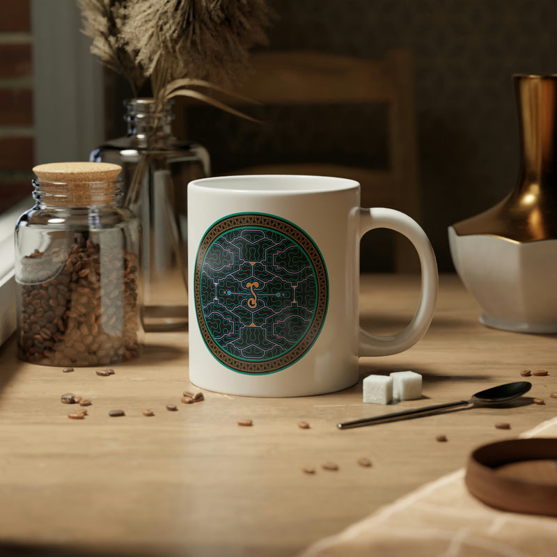 Shipibo Black Jumbo Mug, 20oz