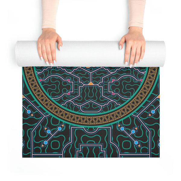 Shipibo Black Yoga Mat