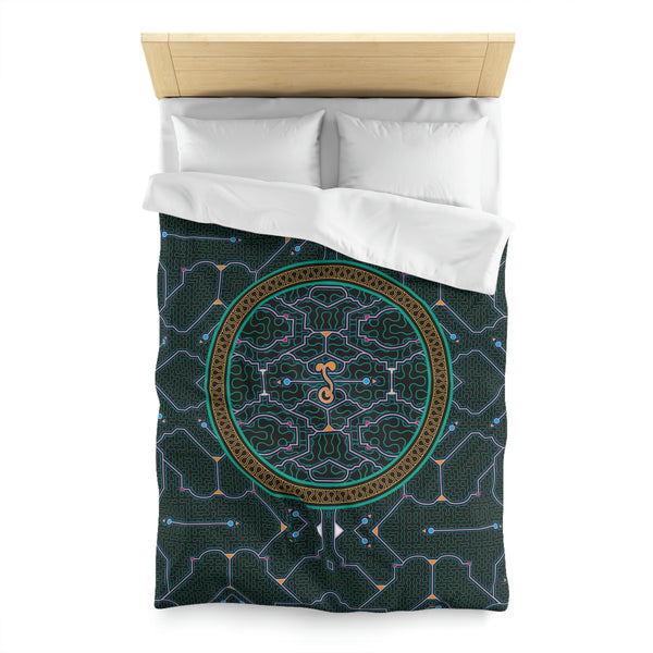 Shipibo Black Duvet Cover