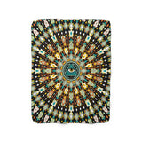 San Pedro Del Sol V3 Black Sherpa Fleece Blanket