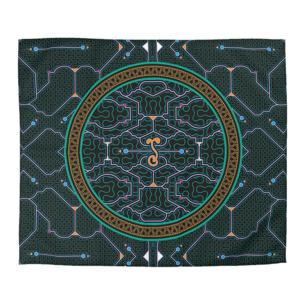 Shipibo Black Duvet Cover