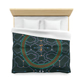 Shipibo Black Duvet Cover