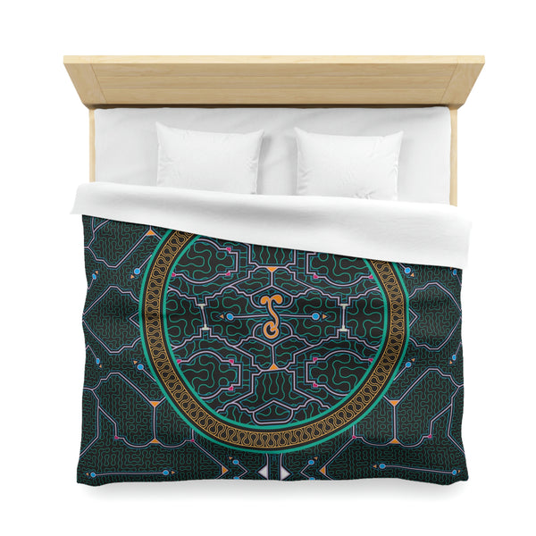 Shipibo Black Duvet Cover