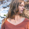 Dancing Bear Birthstone Necklace | Gold