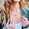 Stealie Birthstone Necklace | Silver