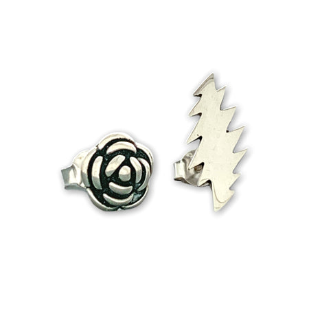 Scarlet Fire Stud Earrings | Gold