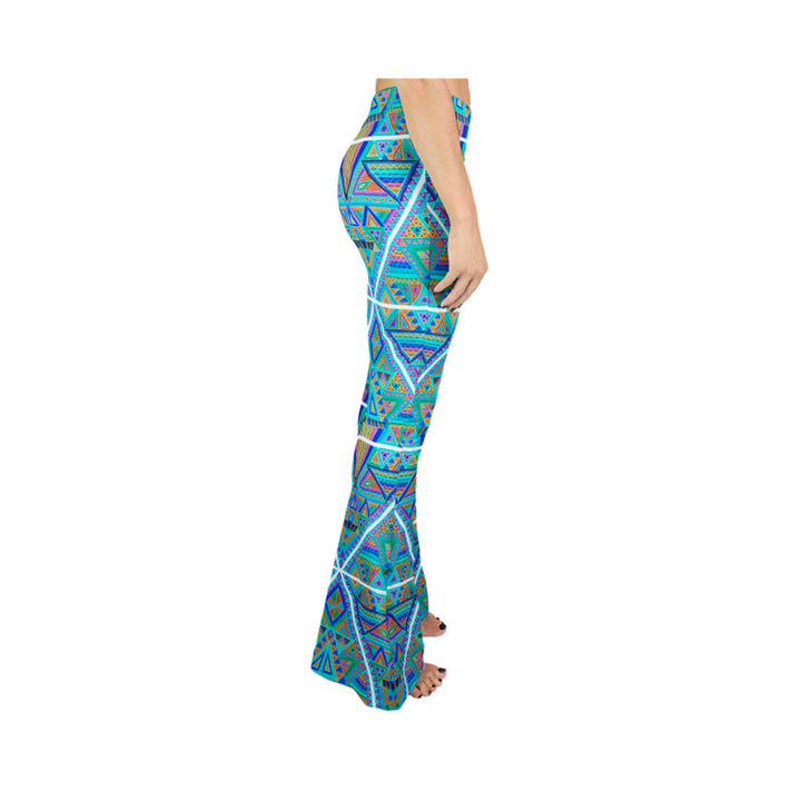 Pantalones de campana invertidos con patrón DMT