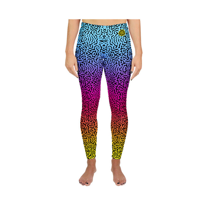 LEGGINGS ACTIVOS con estampado de cerebros fluorescentes