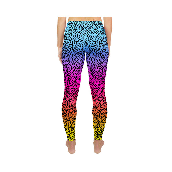 LEGGINGS ACTIVOS con estampado de cerebros fluorescentes