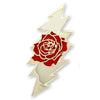 Rose & Bolt Logo Pin | Silver