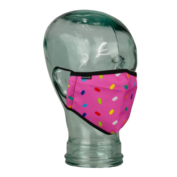 KGB Glass Sprinkles Pink Facemask