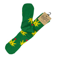 Kush Leaf Green Socks