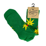 Kush Leaf Green Socks