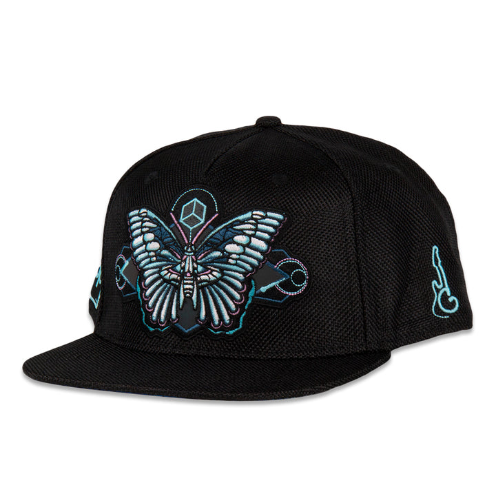 Bass Physics Butterfly Black Snapback Hat