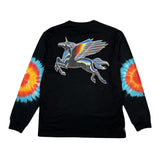 Stanley Mouse Spirit Traveler Tie Dye Black Long Sleeve T Shirt