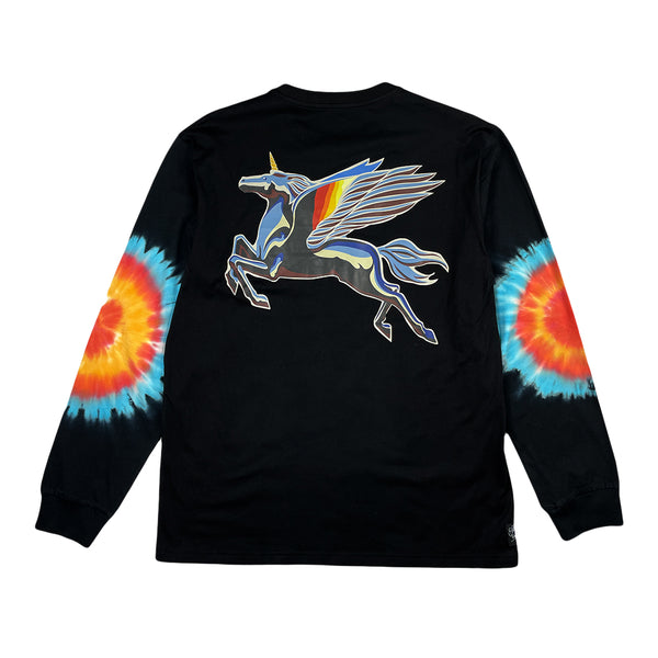 Stanley Mouse Spirit Traveler Tie Dye Black Long Sleeve T Shirt