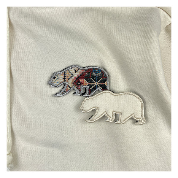 Removable Bear Sandstorm Cream Tall Pullover Hoodie