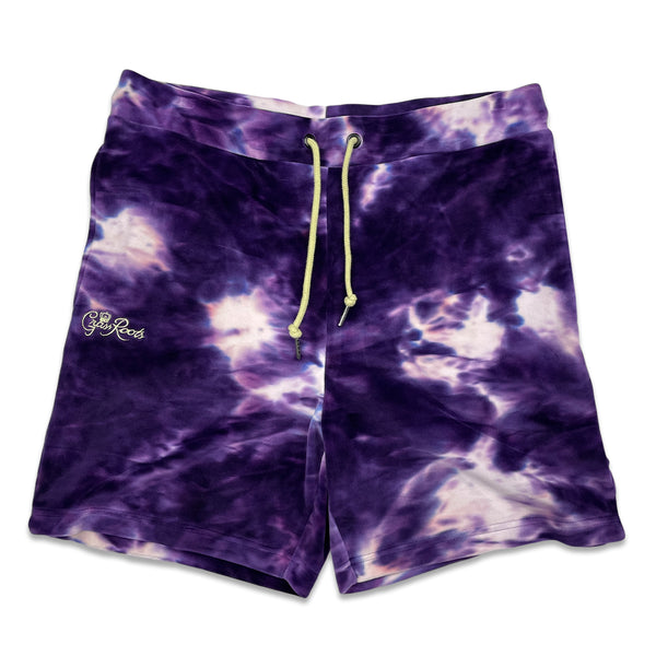 Royal Roots Purple Dye Velour Mens Shorts