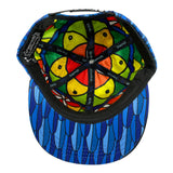 Blue Gold Macaw Feathers Kids Snapback Hat
