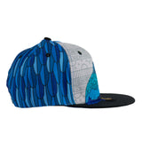 Blue Gold Macaw Feathers Kids Snapback Hat