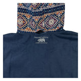 Removable Bear Elevation Blue Tall Pullover Hoodie