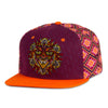 Chris Dyer Mandala Face Burgundy Fitted Hat