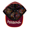 Chris Dyer Mandala Face Burgundy Fitted Hat