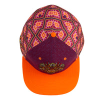 Chris Dyer Mandala Face Burgundy Fitted Hat