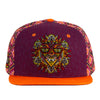 Chris Dyer Mandala Face Burgundy Fitted Hat