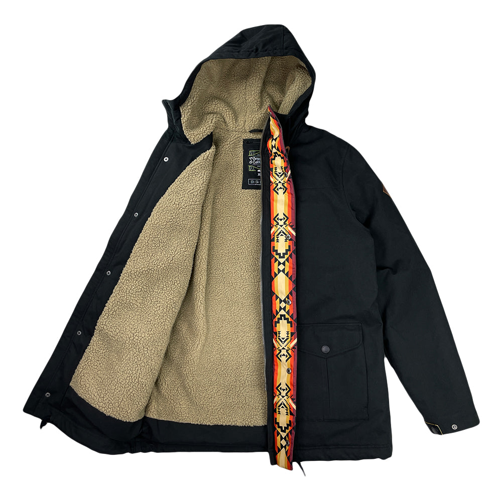 Parka Sherpa negra de Desert Lore