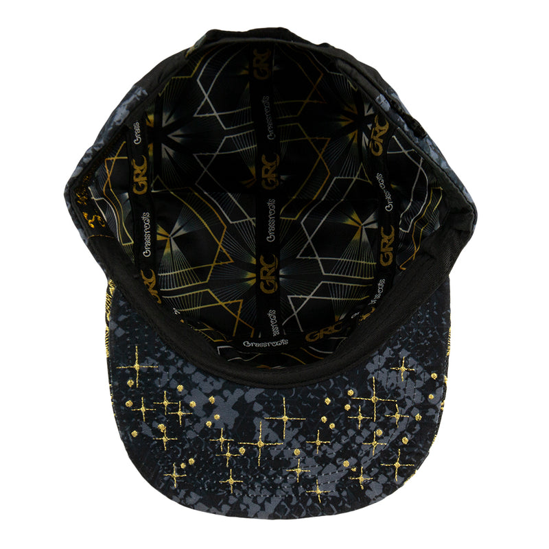 Celestial Serpent Black 5 Panel Zipperback Hat