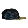 Celestial Serpent Black 5 Panel Zipperback Hat