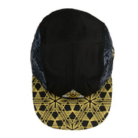Celestial Serpent Black 5 Panel Zipperback Hat