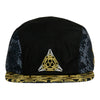 Celestial Serpent Black 5 Panel Zipperback Hat