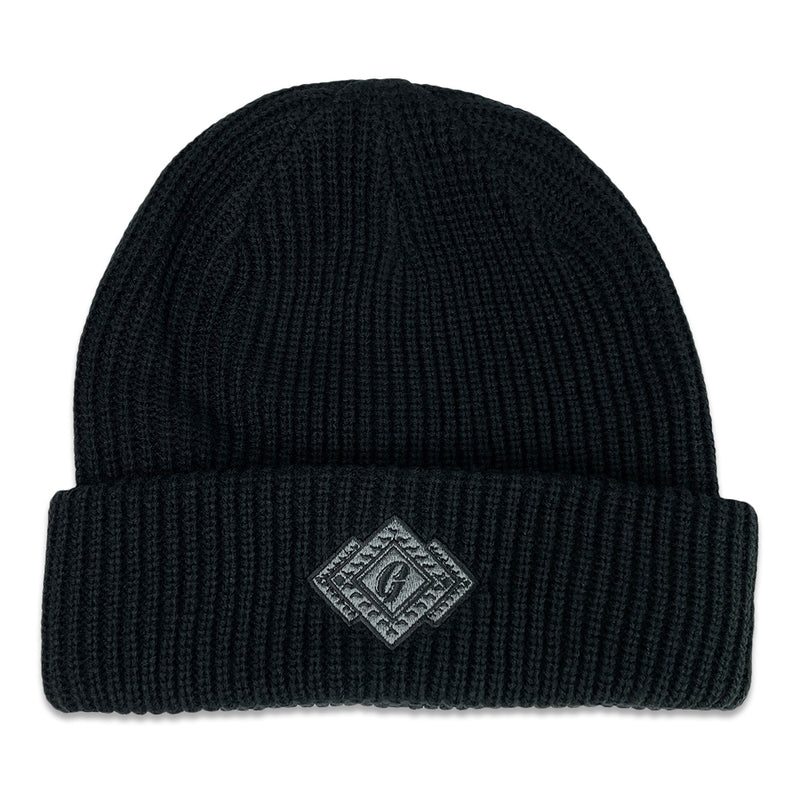 Sedona Black Cuff Beanie