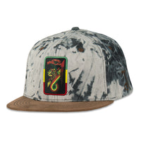 Bombearclat Marble Dye Black Snapback Hat