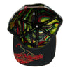 Bombearclat Marble Dye Black Snapback Hat