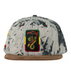 Bombearclat Marble Dye Black Snapback Hat