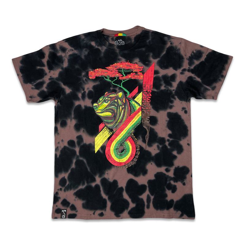 Bombearclat Marble Dye Black T Shirt