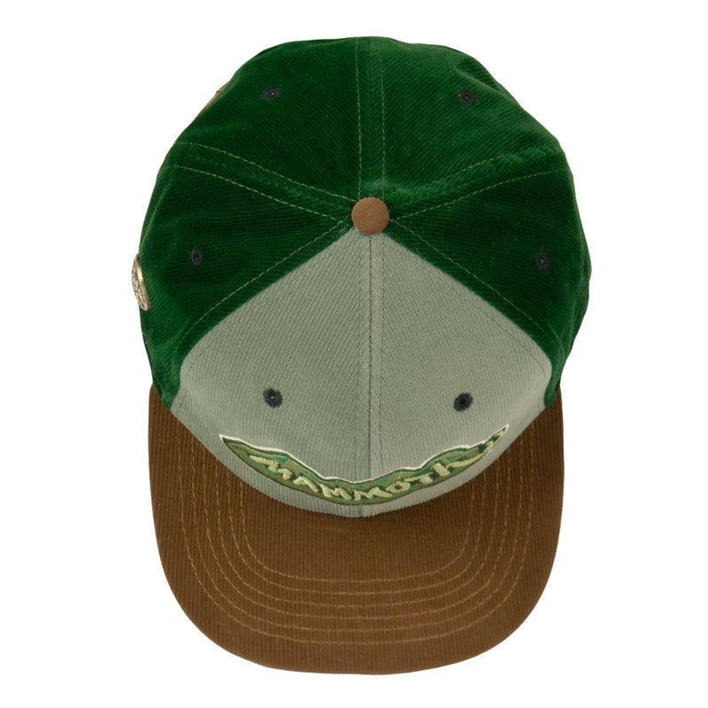 Mountain Division Mammoth Green Corduroy Strapback Hat
