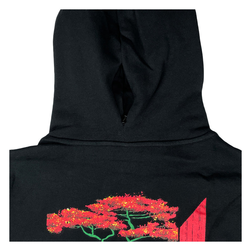 Bombearclat Black Pullover Hoodie