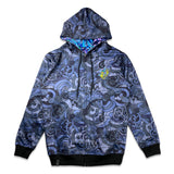 Vincent Gordon Seahorse Party Blackout Reversible Zip Up Hoodie